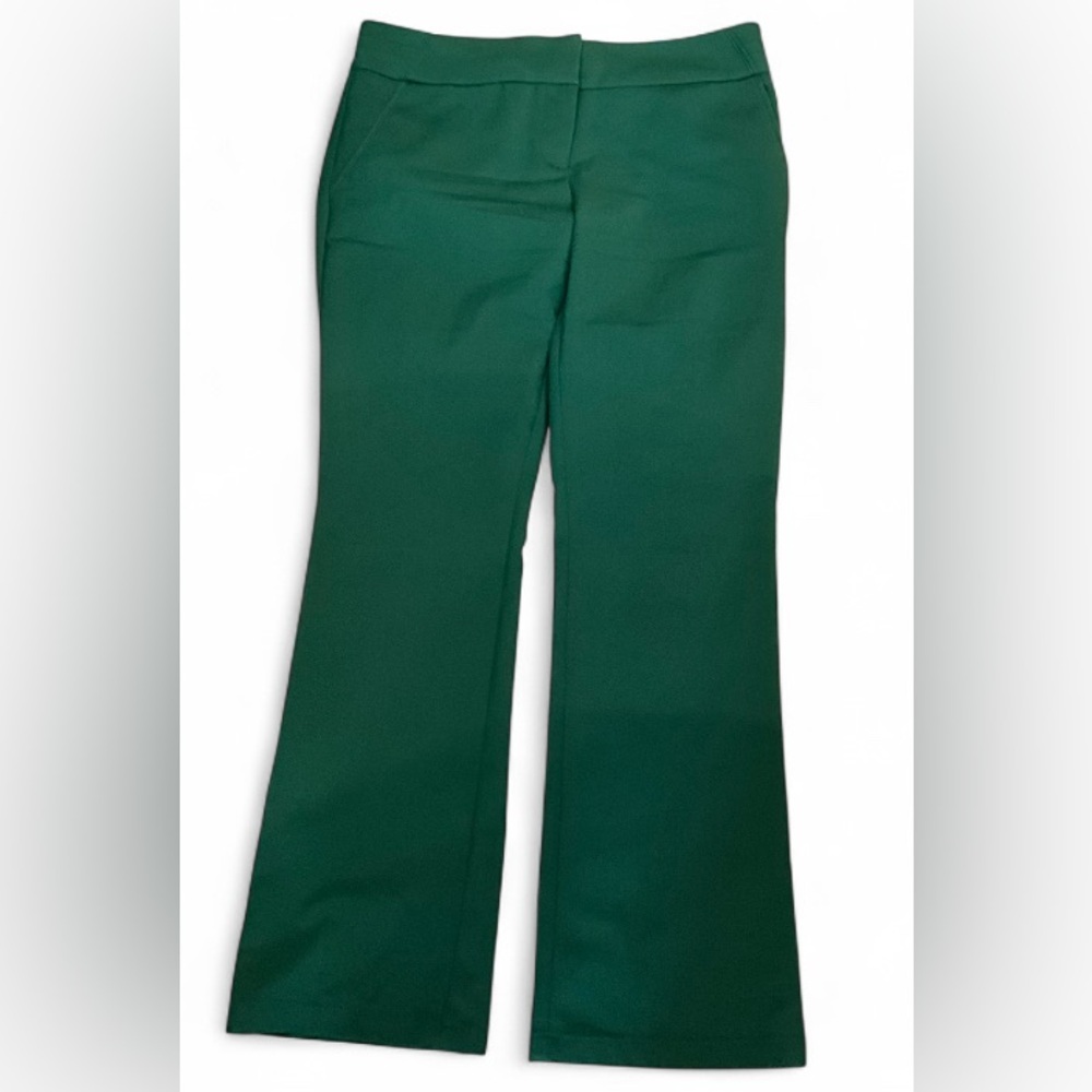 7th Avenue Design Studio Emerald Green Straight Leg Pants High Rise 6